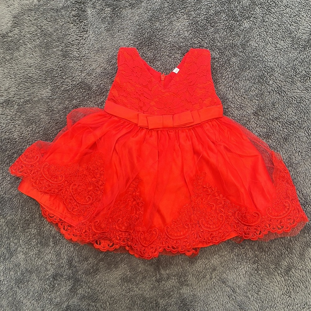 Baby girl red dress